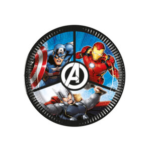 Assiette en carton - Avengers Evergreen - 8 pièces - 23cm