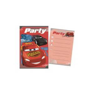 Carte d'invitation - Disney Cars - 5 pièces