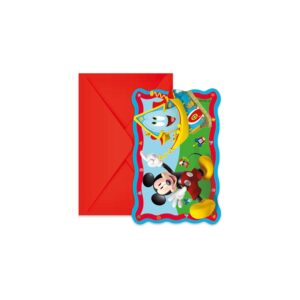 Carte d'invitation - Disney Mickey Rock the House - 6 pièces