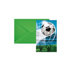 Carte d'invitation - Football - Fans de football - 6 pièces