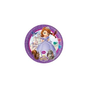 Assiette en carton - Disney Sofia - 8 pièces - 23cm