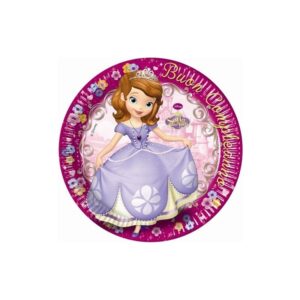 Assiette en carton - Disney Sofia - 8 pièces - 23cm