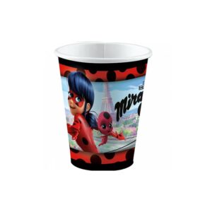 Gobelets en carton - Miraculous : les aventures de Ladybug et Chat Noir - 8 pièces - 250ml