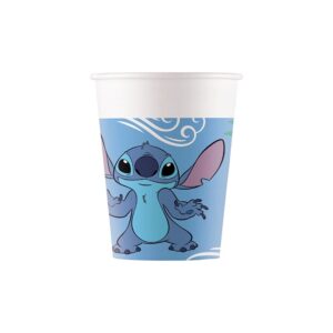Gobelets en carton - Disney Lilo et Stitch The Star Dog Angel - 8 pièces - 200ml