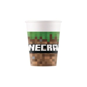 Gobelets en carton - Minecraft - 8 pièces - 200ml