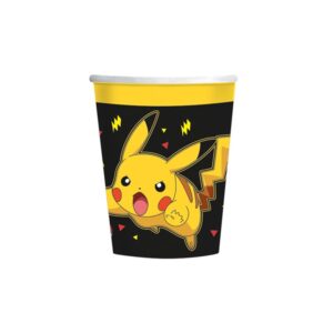Gobelets en carton - Pokémon Tonnerre Jaune - 8 pièces - 200ml