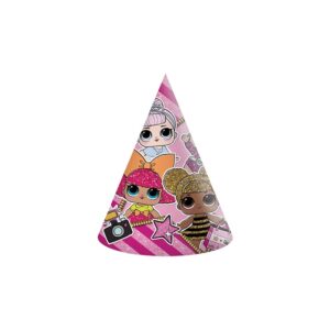 Chapeau de fête - LOL - 6 pièces - 16x12cm
