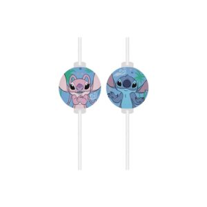 Pailles en papier - Disney Lilo et Stitch The Star Dog Angel - 4 pièces