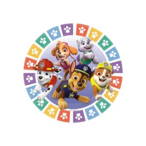 Assiette en carton - Pat'Patrouille - Paw Patrol - 8 pièces - 23cm