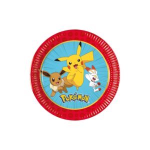 Assiette en carton - Pokémon Next Generation - 8 pièces - 23cm
