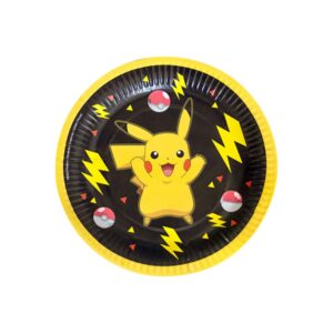 Assiette en carton - Pokémon Tonnerre - 8 pièces - 23cm