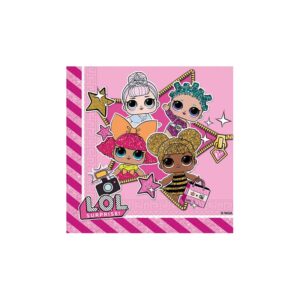 Serviettes - LOL Surprise - 20 pièces - 33x33cm