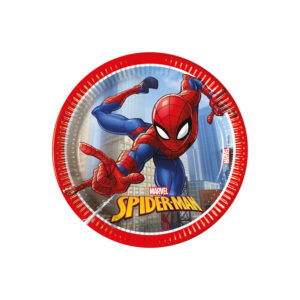 Assiette en carton - Spiderman Crime Fighter - 8 pièces - 23cm