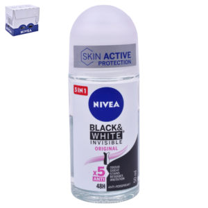 Déodorant Nivea Roll-On Black & White Invisible Original (50ml)