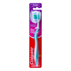 Brosse à dents Medium Colgate Zig Zag - verte