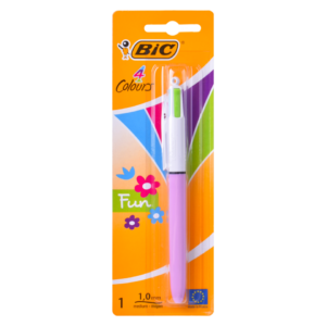 Stylo bille BIC 4 Couleurs Classic - Violet clair