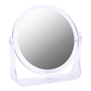 Miroir à main transparent - taille 12 x 14cm