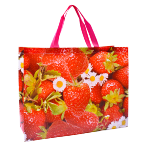 Sac de Courses en Tissu fraises (45x35x15cm)