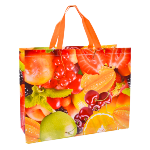 Sac de Courses en Tissu fruits exotique (45x35x15cm)
