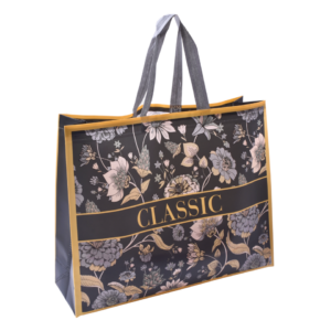 Sac de Courses en Tissu Non-tissé - noir - (36x10x47cm)