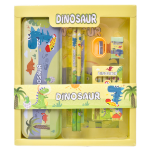 Kit Scolaire Complet - rigide avec des dessins de dinosaures