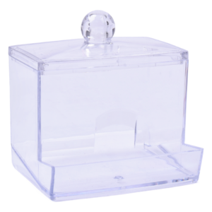Organisateur pour cotons tiges - 9 x 7.8 x 7.8cm