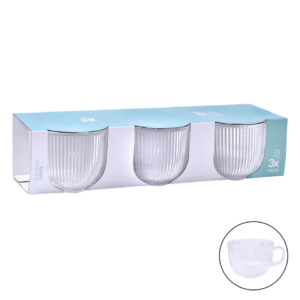 Tasse en verre Gante 460ml 3 unités