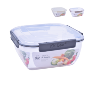 Boîte plastique carrée n°2 0,8L