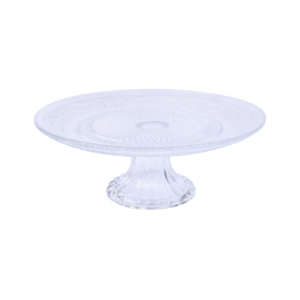 Assiette en verre sur pied 20cm