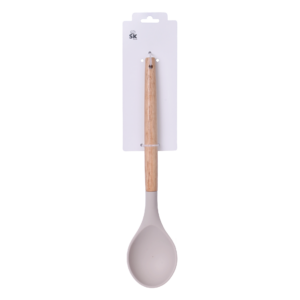 Cuillère crème avec manche bois