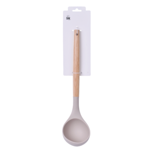 Louche crème avec manche bois