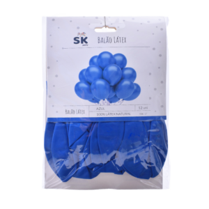 Ballons anniversaire - bleu - lot de 12pcs - 30cm