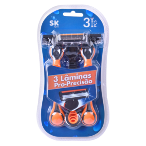Rasoir homme avec 3 lames - pack 3 pièces