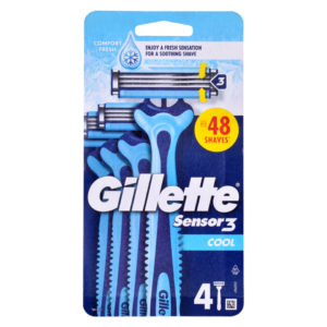 Gillette Blue Sensor 3 cool - 4 unités
